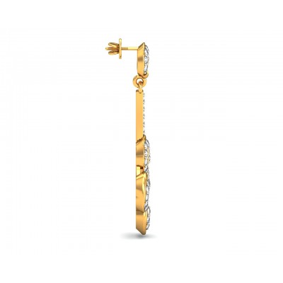 Contemporary Club Diamond Danglers